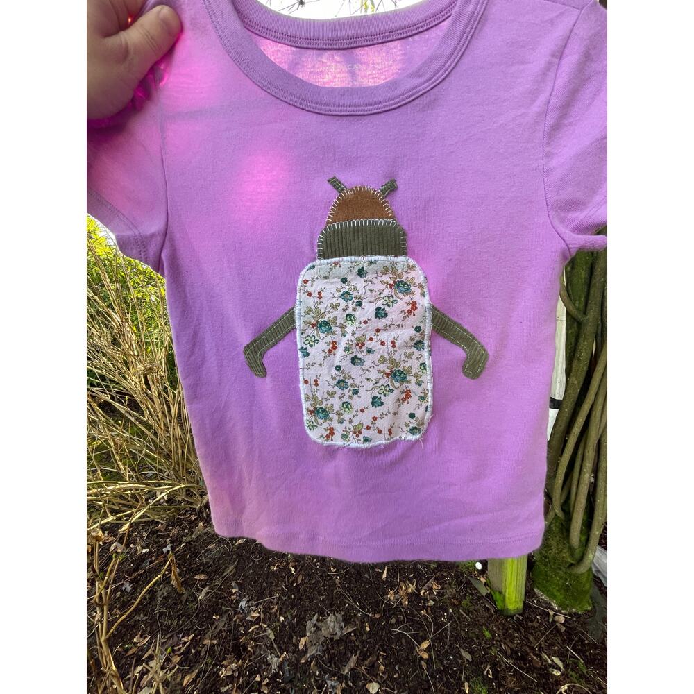 Small American Eagle Upcycled Bug Insect Shirt - image 8